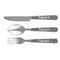 Gray Dots Cutlery Set (Personalized)