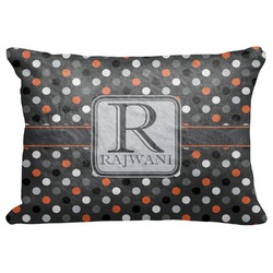 Gray Dots Decorative Baby Pillowcase - 16"x12" (Personalized)