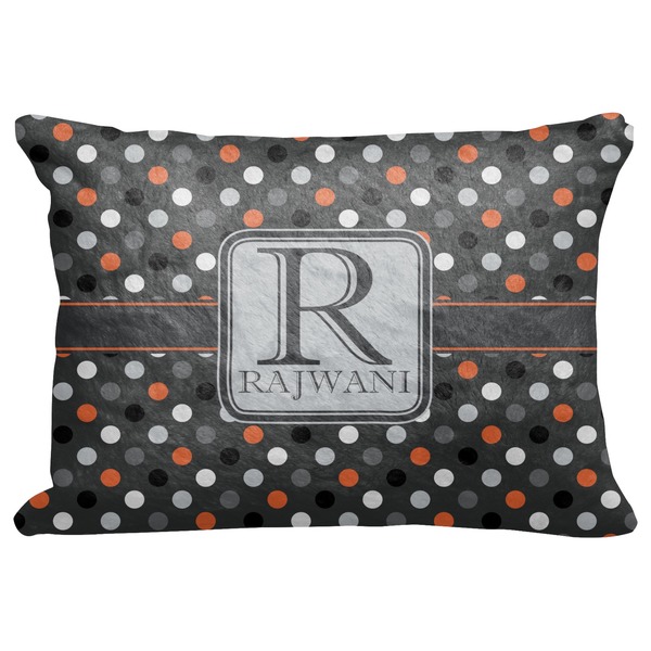 Custom Gray Dots Decorative Baby Pillowcase - 16"x12" (Personalized)