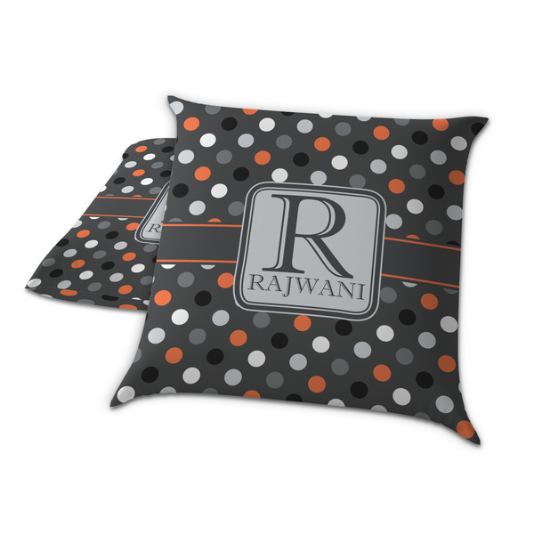 Gray Dots Decorative Pillow Case - TWO