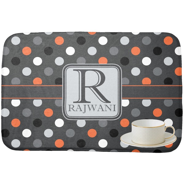 Gray Dots Dish Drying Mat