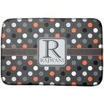 Gray Dots Dish Drying Mat (Personalized)
