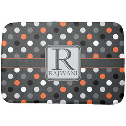 Gray Dots Dish Drying Mat (Personalized)