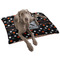 Gray Dots Dog Bed - Large LIFESTYLE