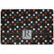 Gray Dots Dog Food Mat w/ Name and Initial