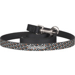 Gray Dots Dog Leash (Personalized)