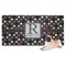 Gray Dots Dog Towel (Personalized)