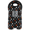 Gray Dots Double Wine Tote - Front (new)