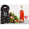 Gray Dots Double Wine Tote - LIFESTYLE (new)