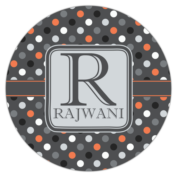 Gray Dots Drink Topper - Large - Single