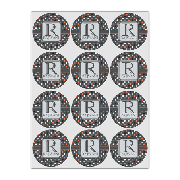 Gray Dots Drink Topper - Small - Set of 12