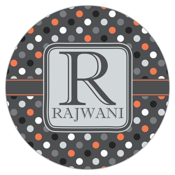 Gray Dots Drink Topper - XLarge - Single