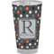 Gray Dots Pint Glass - Full Color - Front View