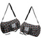 Gray Dots Duffle bag large front and back sides