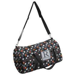 Gray Dots Duffel Bag - Large (Personalized)
