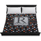 Gray Dots Duvet Cover - King - On Bed - No Prop