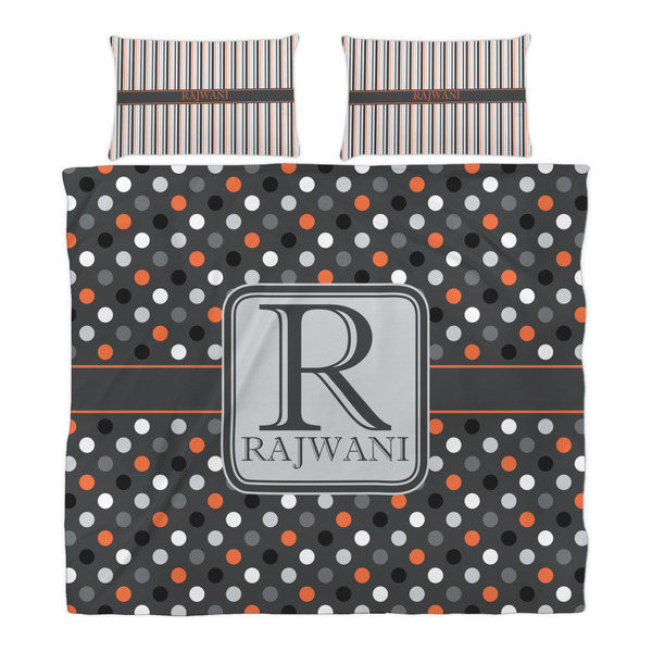 Gray Dots Duvet Cover Set - King - Alt Approval