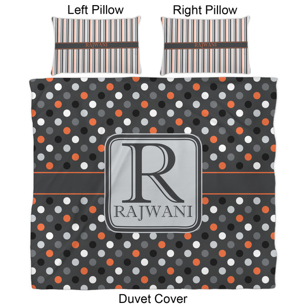 Gray Dots Duvet Cover Set - King - Approval