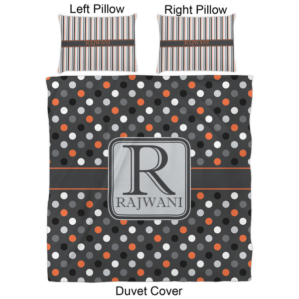 Gray Dots Duvet Cover Set - Queen - Approval