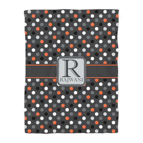 Gray Dots Duvet Cover - Twin - Front