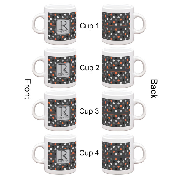 Gray Dots Espresso Cup Set of 4 - Apvl