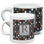 Gray Dots Espresso Cups (Personalized)