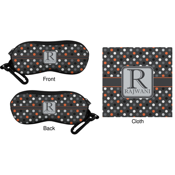Gray Dots Eyeglass Case & Cloth (Approval)