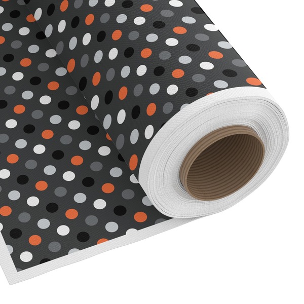 Custom Gray Dots Fabric by the Yard - Spun Polyester Poplin