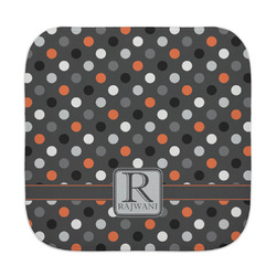 Gray Dots Face Towel (Personalized)