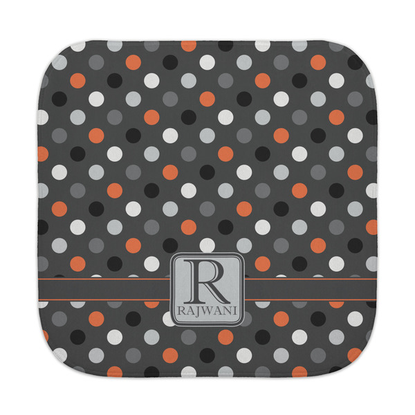 Custom Gray Dots Face Towel (Personalized)