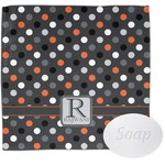 Gray Dots Washcloth (Personalized)