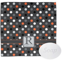 Gray Dots Washcloth (Personalized)