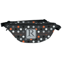 Gray Dots Fanny Pack - Classic Style (Personalized)