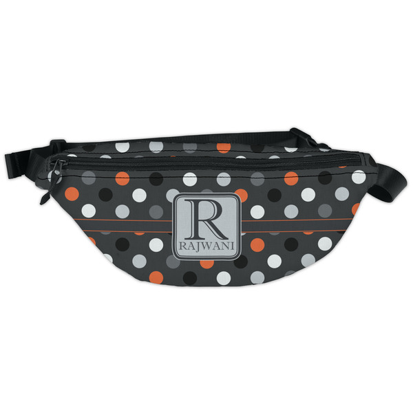 Custom Gray Dots Fanny Pack - Classic Style (Personalized)