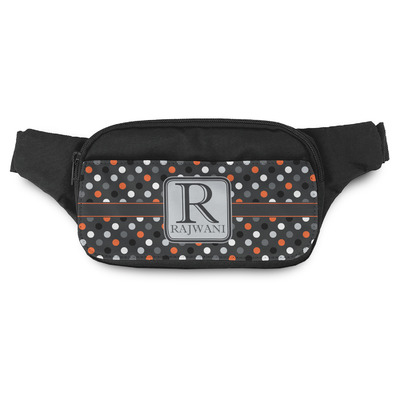 Gray Dots Fanny Pack - Modern Style (Personalized)
