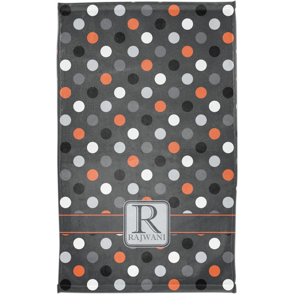 Gray Dots Finger Tip Towel - Full View