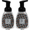 Gray Dots Foam Soap Bottle (Front & Back)