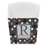 Gray Dots French Fry Favor Boxes (Personalized)