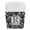 Gray Dots French Fry Favor Box - Front View