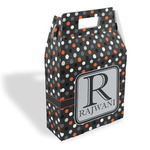Gray Dots Gable Favor Box (Personalized)