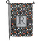 Gray Dots Small Garden Flag - Single Sided w/ Name and Initial