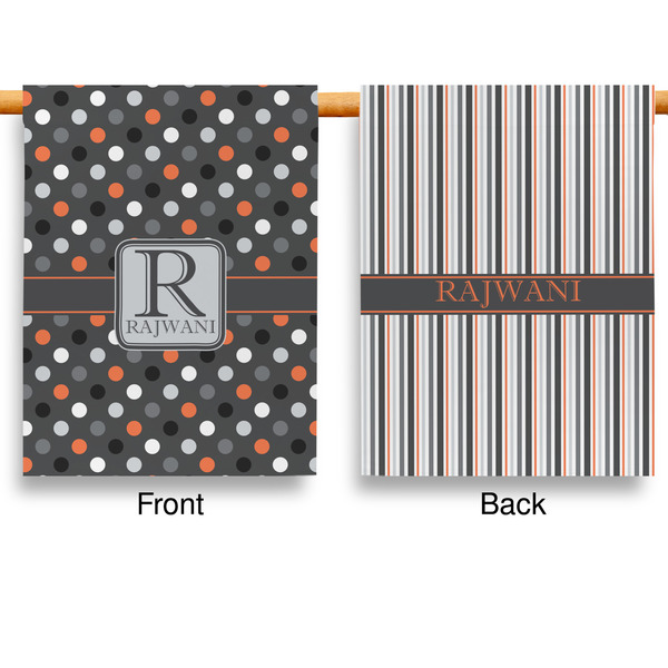 Gray Dots Garden Flags - Large - Double Sided - APPROVAL