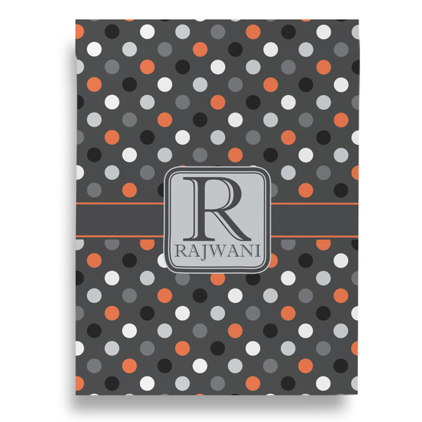 Gray Dots House Flags - Double Sided - FRONT