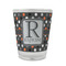 Gray Dots Glass Shot Glass - 1.5 oz - Single (Personalized)