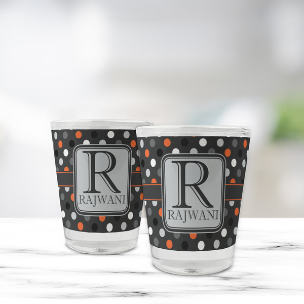 Gray Dots Glass Shot Glass - Standard - LIFESTYLE