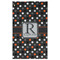 Gray Dots Golf Towel - Poly-Cotton Blend w/ Name and Initial