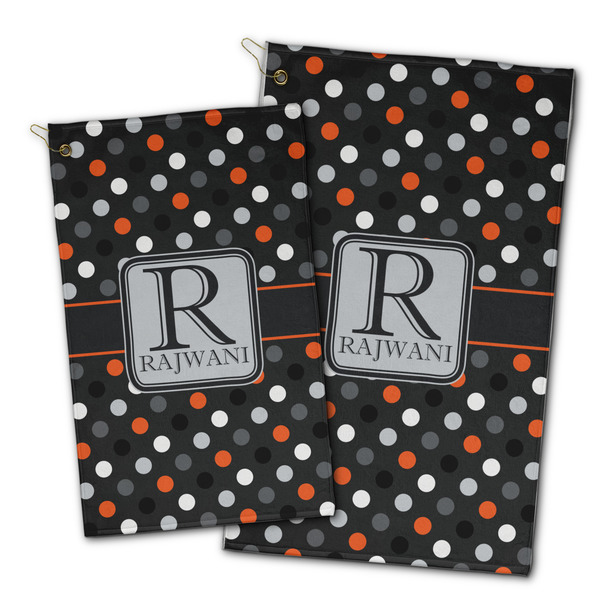 Gray Dots Golf Towel - PARENT (small and large)