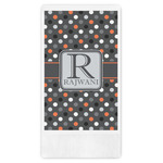 Gray Dots Guest Towels - Full Color (Personalized)