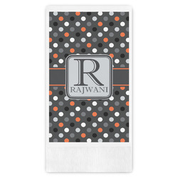 Gray Dots Guest Paper Towels - Full Color (Personalized)