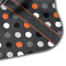 Gray Dots Hooded Baby Towel- Detail Corner